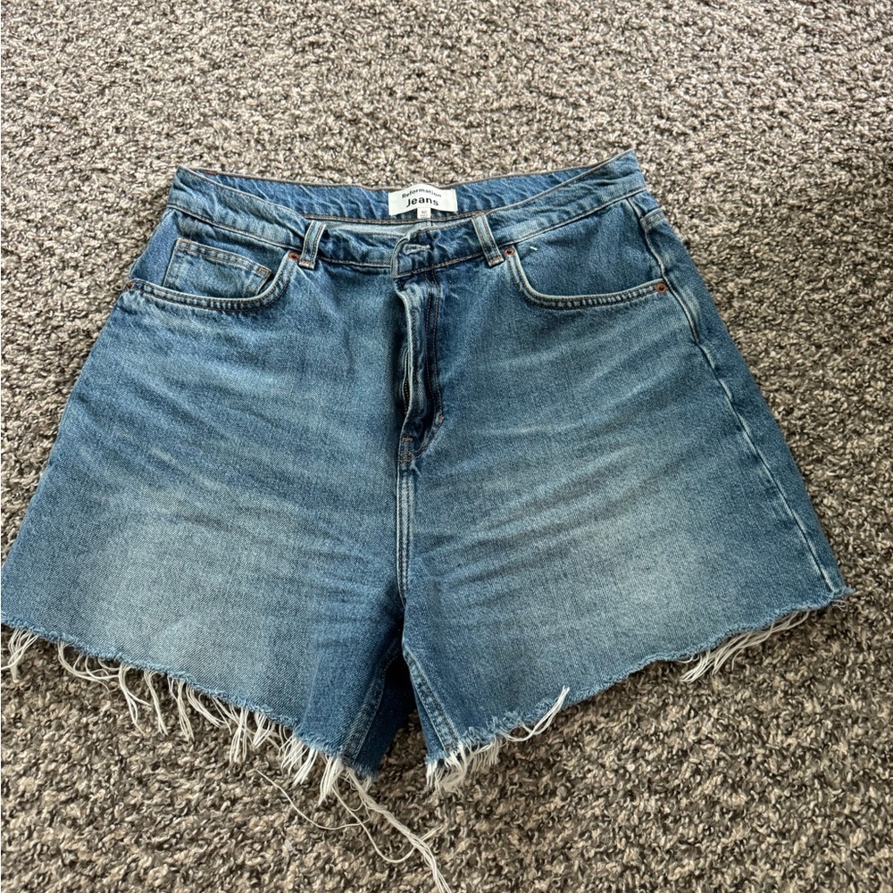 Reformation wilder high rise relaxed Jean short